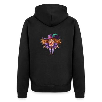 Fais-moi peur - Veste à capuche bio Premium Unisexe - noir - Dos - Nico (187cm)
