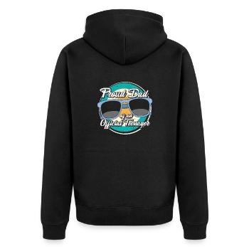 Fier papa d’un adolescent officiel - Veste à capuche bio Premium Unisexe - noir - Dos - Nico (187cm)