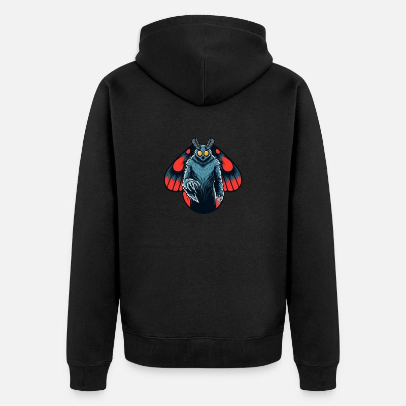 Mothman - Cryptide Cryptozoologie de Virginie-Occidentale - Veste à capuche bio Premium Unisexe - noir