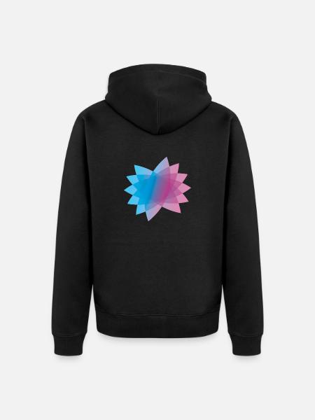 Bineeyo Stern - Unisex Premium Bio Zip Hoodie - Schwarz