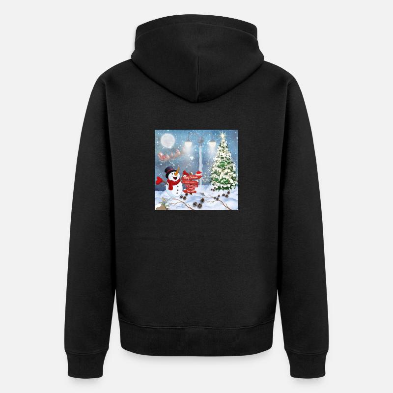 Joyeux Noël - Veste à capuche bio Premium Unisexe - noir