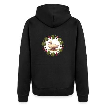 Oie - Veste à capuche bio Premium Unisexe - noir - Dos - Nico (187cm)
