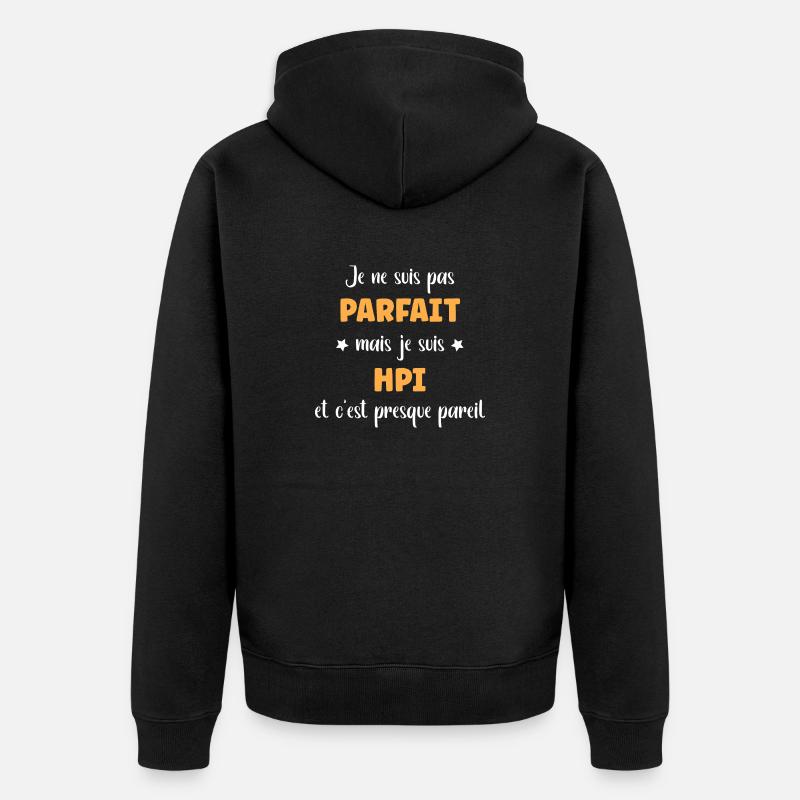hpi - Veste à capuche bio Premium Unisexe - noir