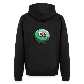 Tim - Veste à capuche bio Premium Unisexe - noir - Dos - Nico (187cm)