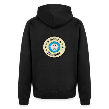 Baby-boomers - Veste à capuche bio Premium Unisexe - noir - Dos - Nico (187cm)