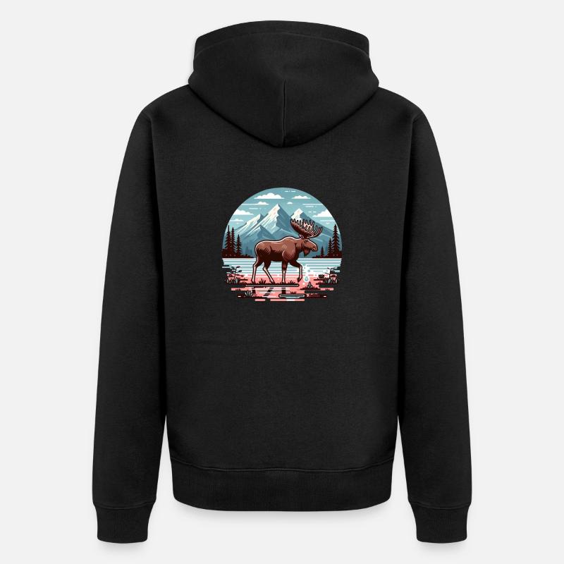 Canada 12 (en anglais seulement) - Veste à capuche bio Premium Unisexe - noir