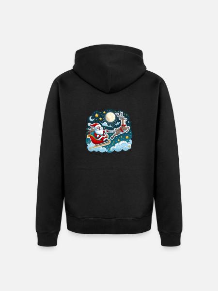 Noël - Veste à capuche bio Premium Unisexe - noir