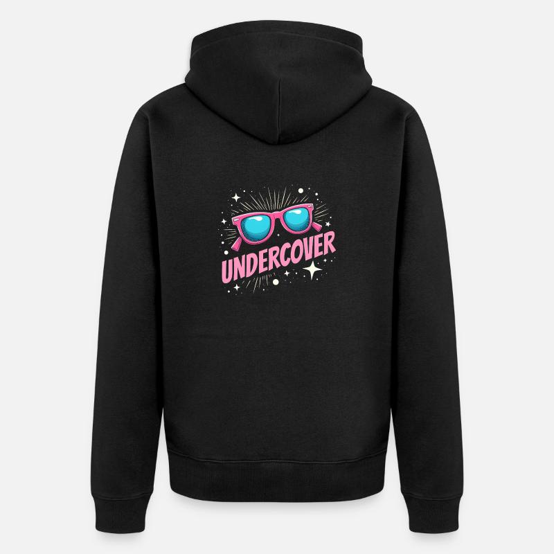 Déguisement Undercover - Sunglasses Fun - Veste à capuche bio Premium Unisexe - noir