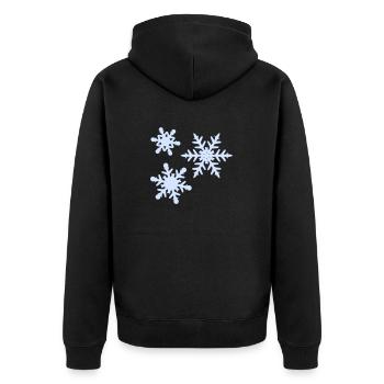 Flocons - Veste à capuche bio Premium Unisexe - noir - Dos - Nico (187cm)