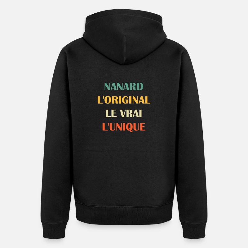 nanard - Veste à capuche bio Premium Unisexe - noir