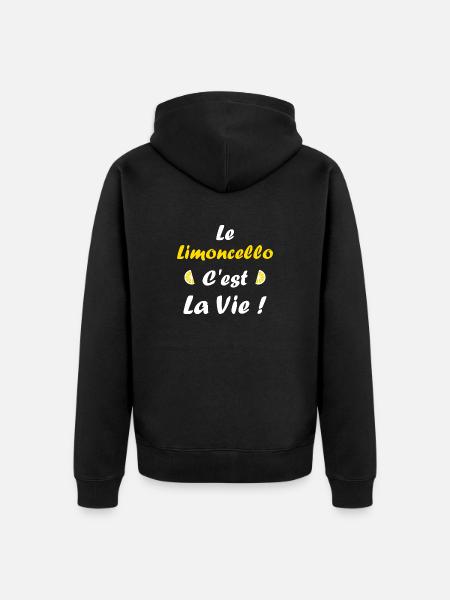 limoncello - Veste à capuche bio Premium Unisexe - noir