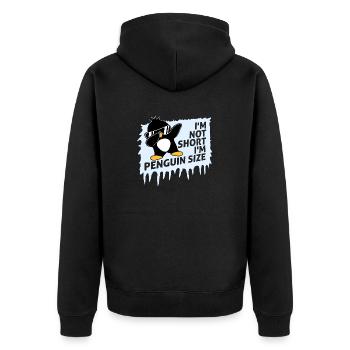 Je ne suis pas petit, je suis pingouin taille Dabbing Dab Dance - Veste à capuche bio Premium Unisexe - noir - Dos - Nico (187cm)