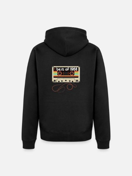 Millésime légendaire 1968 - Veste à capuche bio Premium Unisexe - noir