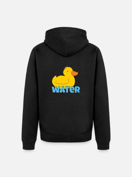 ente water - Unisex Premium Bio Zip Hoodie - Schwarz
