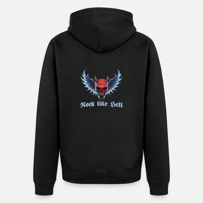 Wing Devil 2024 02 - Veste à capuche bio Premium Unisexe - noir