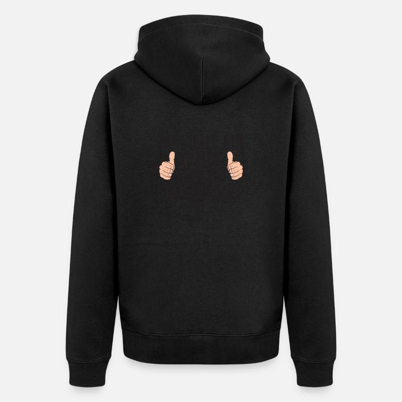 Staplerfahrer | Gabelstapler Fahrer | Spruch | - Unisex Premium Bio Zip Hoodie - Schwarz