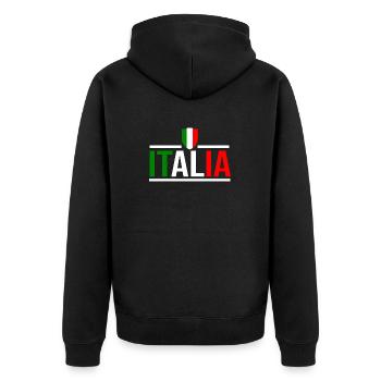 Italie Italien Italien Italie - Veste à capuche bio Premium Unisexe - noir - Dos - Nico (187cm)