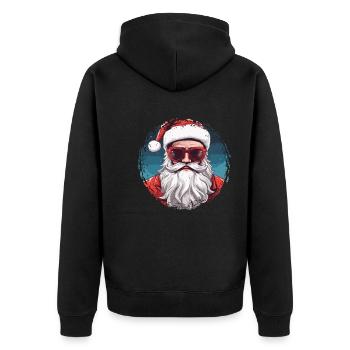 Joyeux Noël - Veste à capuche bio Premium Unisexe - noir - Dos - Nico (187cm)