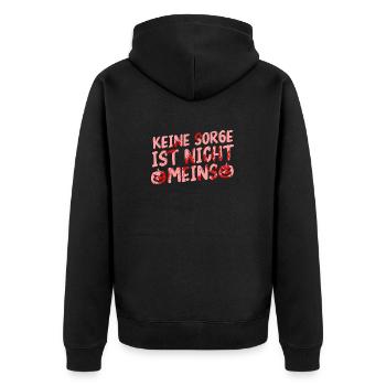 Halloween Costume Blood Smeared - Unisex Premium Organic Zip Hoodie - black - Back - Nico (187cm)