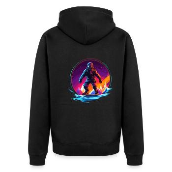 Snowboard ou ski puis après-ski - Veste à capuche bio Premium Unisexe - noir - Dos - Nico (187cm)