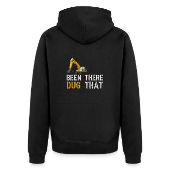 Excavator digger fun gift for kids - Veste à capuche bio Premium Unisexe - noir - Dos - Nico (187cm)