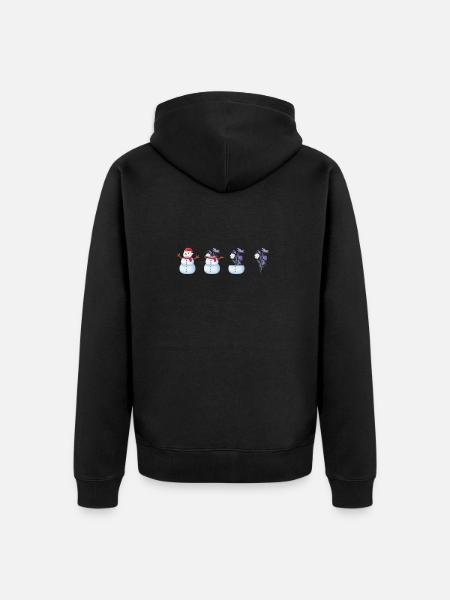 Printemps | Printemps | Fleur | Fleurs | Soleil - Veste à capuche bio Premium Unisexe - noir