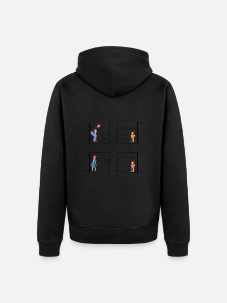 No | Child | Funny | Toddler | Dad - Unisex Premium Organic Zip Hoodie -