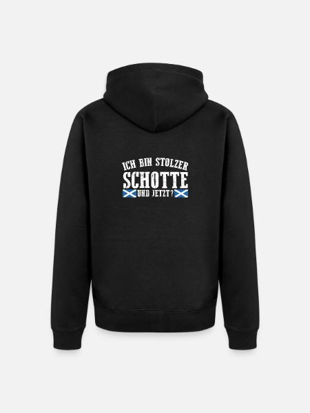 Scots Scottish Scotland - Unisex Premium Organic Zip Hoodie - black