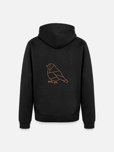 Vogel | Tier | Logo | Spatz - Unisex Premium Bio Zip Hoodie - 