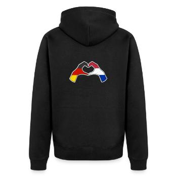 Pays-Bas Pays-Bas Allemagne Pays-Bas - Veste à capuche bio Premium Unisexe - noir - Dos - Nico (187cm)