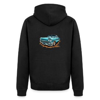Lowrider chic - Veste à capuche bio Premium Unisexe - noir - Dos - Nico (187cm)
