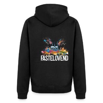Köln Kölle Karneval Gebützt Kölle Alaaf Jeck Party - Unisex Premium Bio Zip Hoodie - Schwarz - Hinten - Nico (187cm)