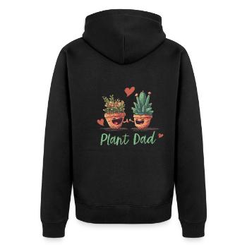 Un délice pour les amoureux du jardin - Veste à capuche bio Premium Unisexe - noir - Dos - Nico (187cm)