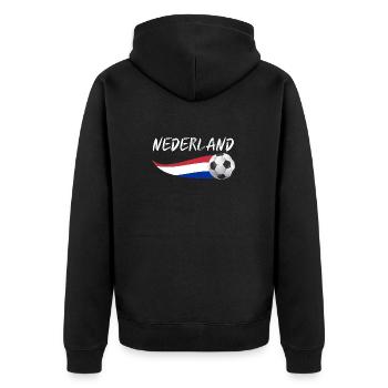 Pays-Bas Pays-Bas - Veste à capuche bio Premium Unisexe - noir - Dos - Nico (187cm)