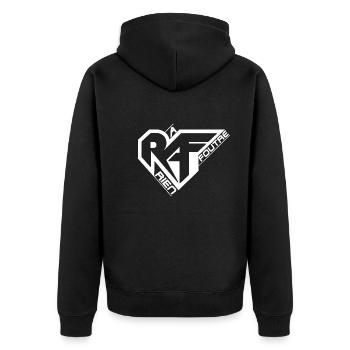 RIEN A FOUTRE - RIENAFOUTRE - Kien - SMSO prod - Veste à capuche bio Premium Unisexe - noir - Dos - Nico (187cm)