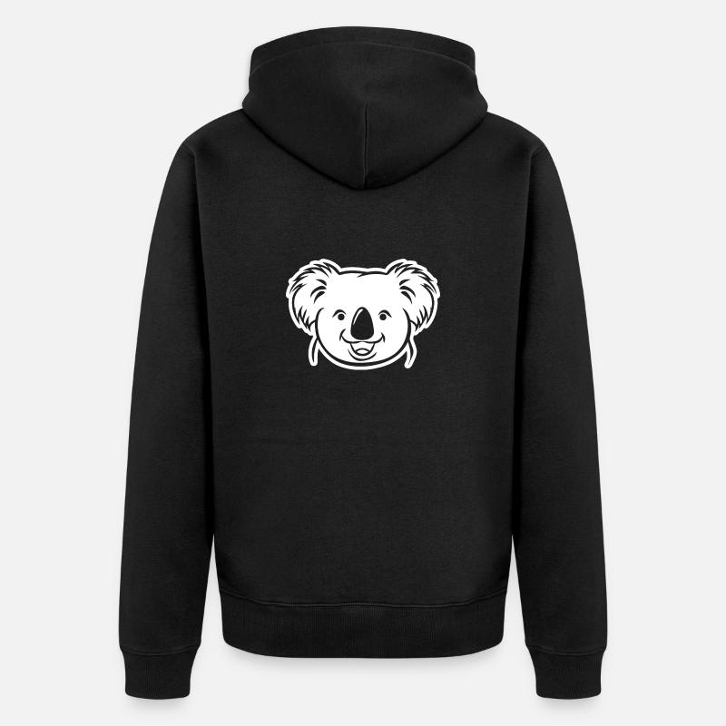 Koala - Veste à capuche bio Premium Unisexe - noir
