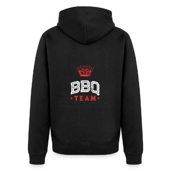 Équipe de barbecue - Veste à capuche bio Premium Unisexe - noir - Dos - Nico (187cm)
