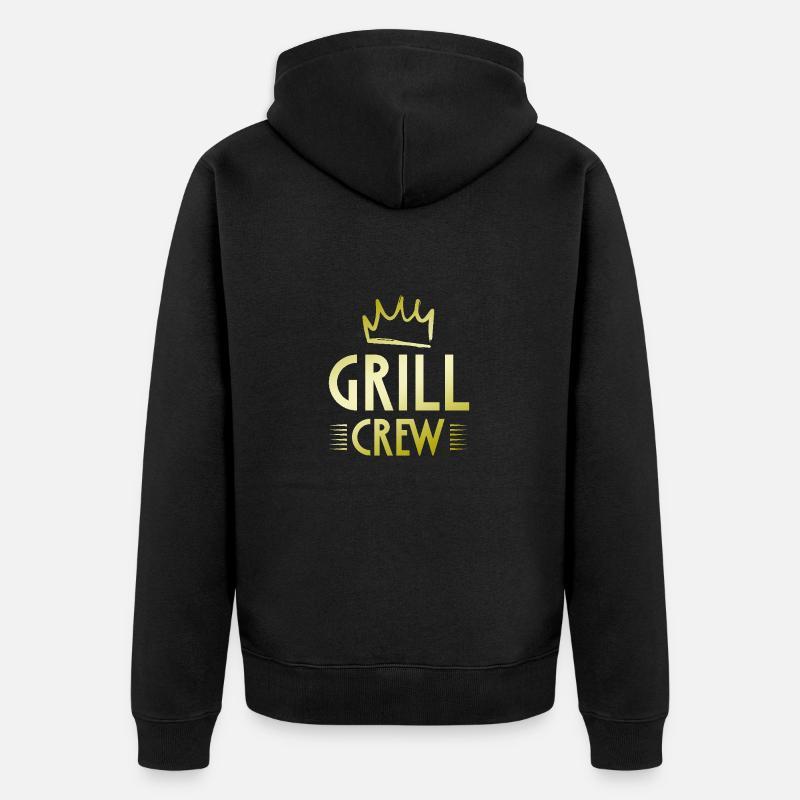 Équipe de grillades - Veste à capuche bio Premium Unisexe - noir