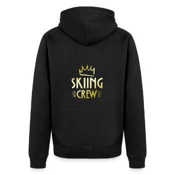 Équipe de ski - Veste à capuche bio Premium Unisexe - noir - Dos - Nico (187cm)