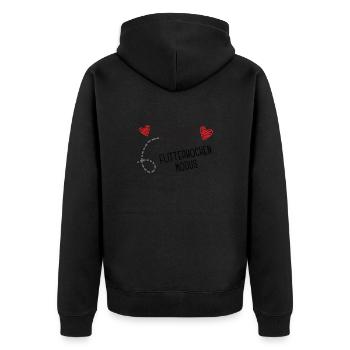 Ab in die Flitterwochen Honeymooner Hochzeitsreise - Unisex Premium Bio Zip Hoodie - Schwarz - Hinten - Nico (187cm)