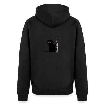 infirmière médecine du chat infirmière service de soins infirmiers - Veste à capuche bio Premium Unisexe - noir - Dos - Nico (187cm)