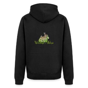 Joyeuses Pâques - Veste à capuche bio Premium Unisexe - noir - Dos - Nico (187cm)
