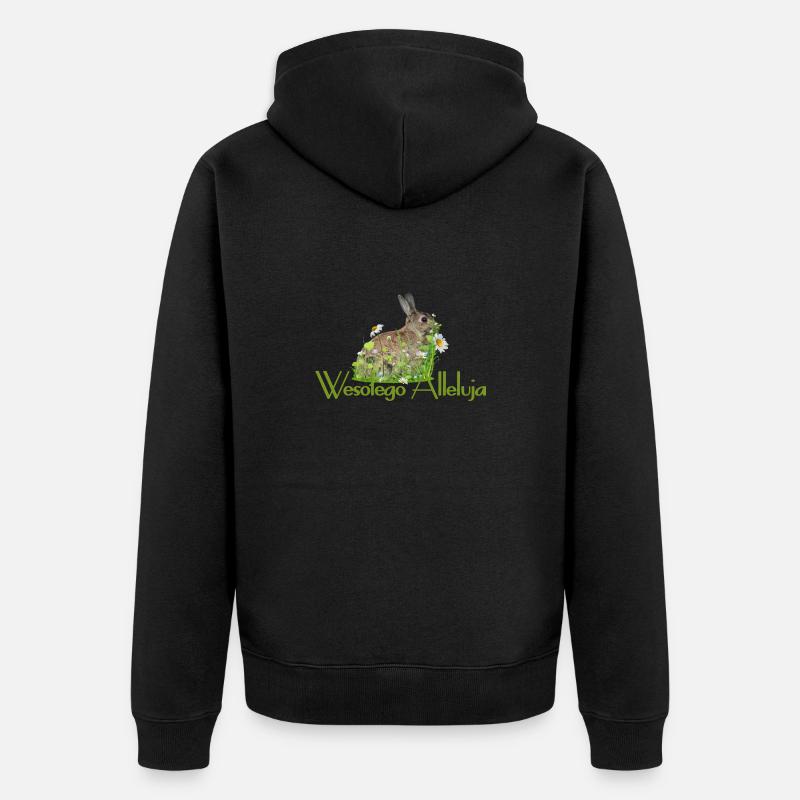 Joyeuses Pâques - Veste à capuche bio Premium Unisexe - noir