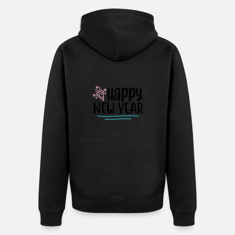 Design Happy New Year - Veste à capuche bio Premium Unisexe - undefined