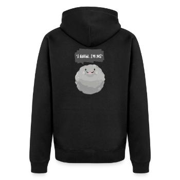 Kids Gift Planet Space galaxy sayings - Unisex Premium Organic Zip Hoodie - black - Back - Nico (187cm)