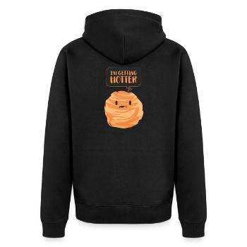 Planet Weltraum Galaxie Spruch Geschenk Comic - Unisex Premium Bio Zip Hoodie - Schwarz - Hinten - Nico (187cm)