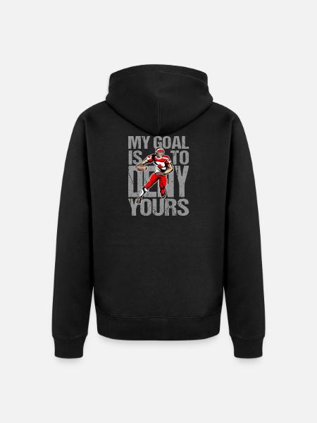 Canada Football Gift Idea - Unisex Premium Organic Zip Hoodie - black