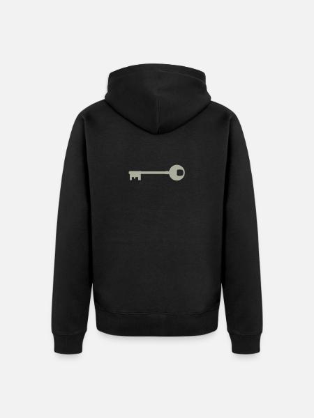 clé - Veste à capuche bio Premium Unisexe - noir