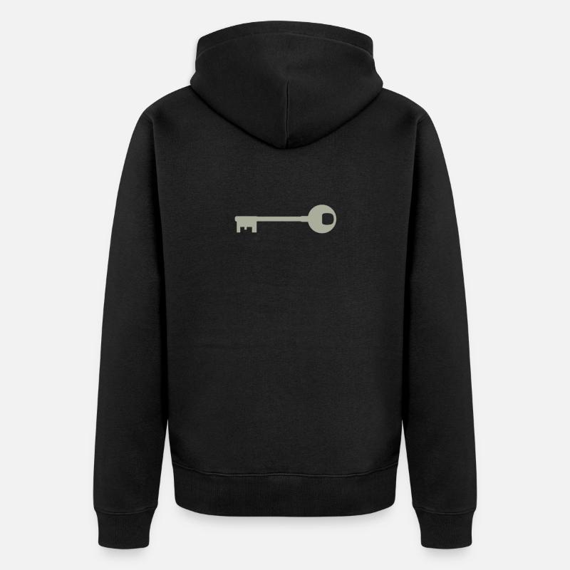 clé - Veste à capuche bio Premium Unisexe - noir