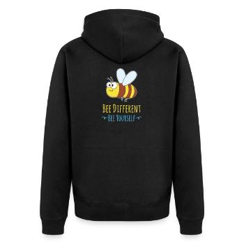 abeilles - Veste à capuche bio Premium Unisexe - noir - Dos - Nico (187cm)